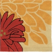 Linon Trio Mum Hand Tufted Polyester 5'x7' Rug in Ivory