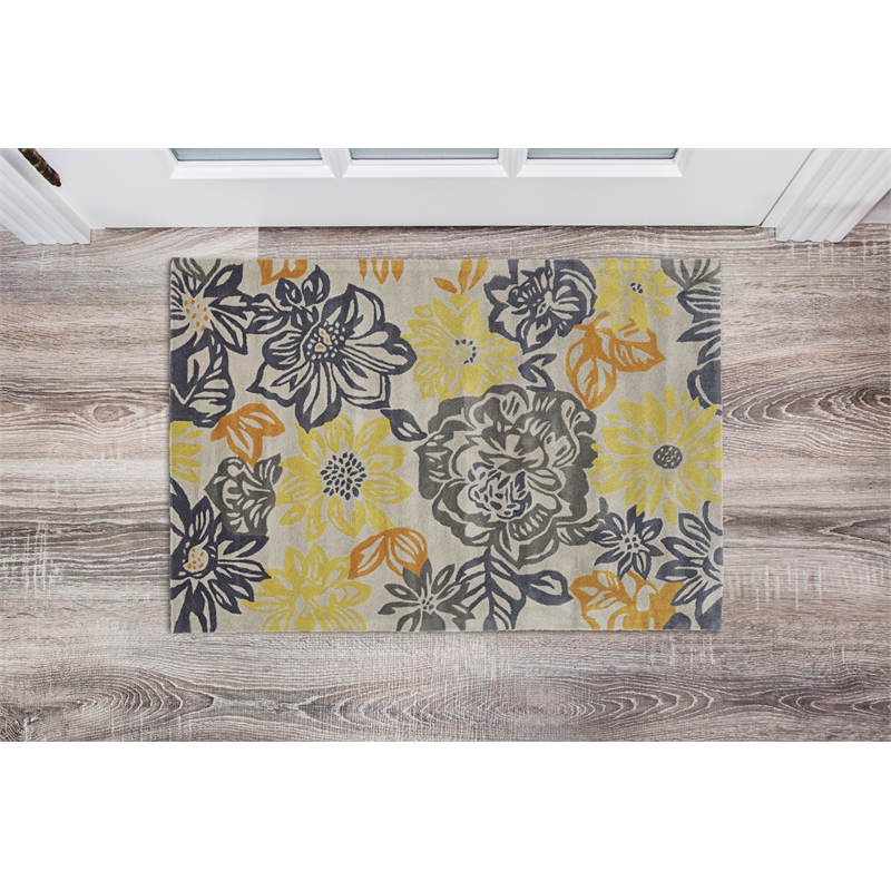 Linon Trio Benton Hand Tufted Polyester 1'10