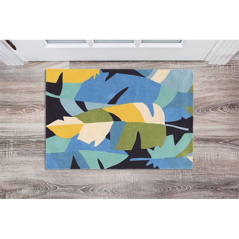 Linon Trio Tropic Hand Tufted Polyester 1'10