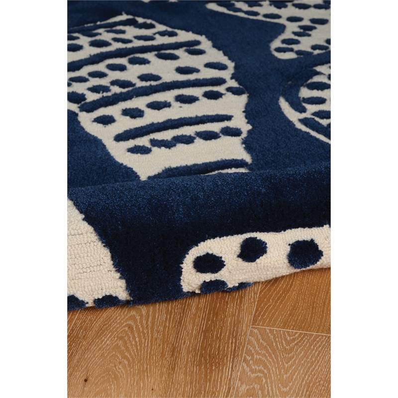 Linon Trio Frond Hand Tufted Polyester 1'10
