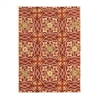Linon Trio Ikat Hand Tufted Polyester 5'x7' Area Rug in Ivory