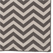 Linon Salonika Chevron Reversible Woven Wool 5'x8' Rug in Gray
