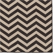 Linon Salonika Chevron Reversible Woven Wool 5'x8' Rug in Brown
