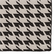 Linon Salonika Houndstooth Reversible Woven Wool 5'x8' Rug in Gray