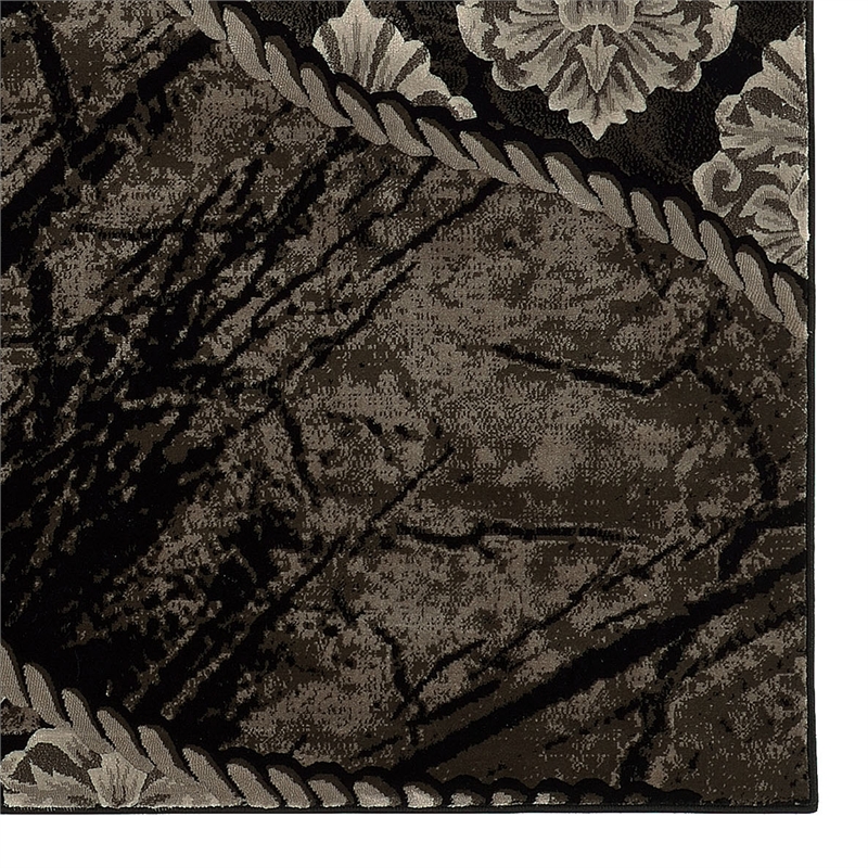 Linon Jewel Ybor Machine Made Polypropylene 5'x7'6