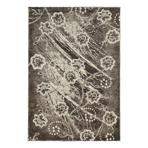 Linon Jewel Marsden Machine Made Polypropylene 5'x7'6&quot Rug in Brown