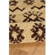 Linon Moroccan Mekenes Power Loomed Polypropylene 5'x7' Rug in Brown