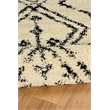 Linon Moroccan Fes Power Loomed Polypropylene 3'x5' Rug in Ivory