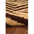 Linon Moroccan Sahara Power Loomed Polypropylene 5'x7' Rug in Brown
