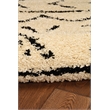 Linon Moroccan Atlas Power Loomed Polypropylene 5'x7' Rug in Ivory