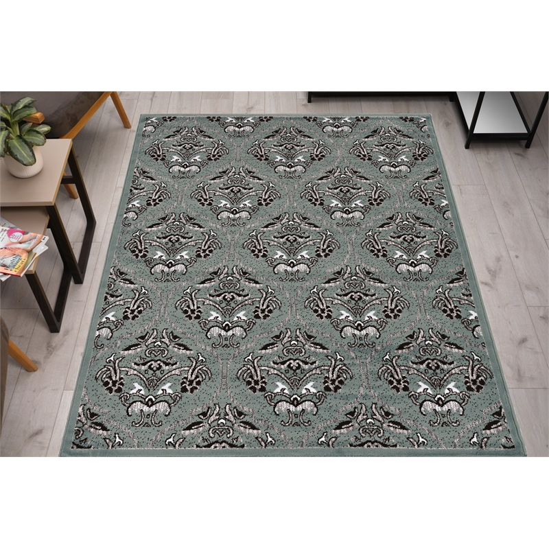 Linon Elegance England Power Loomed Polypropylene 5'x7'3
