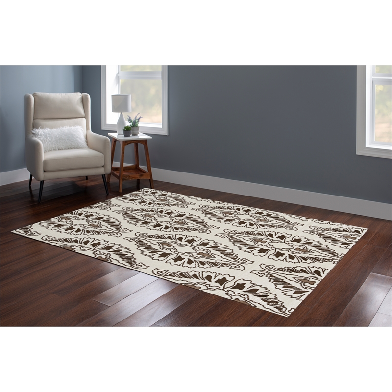 Linon Elegance Neice Power Loomed Polypropylene 5'x7'3