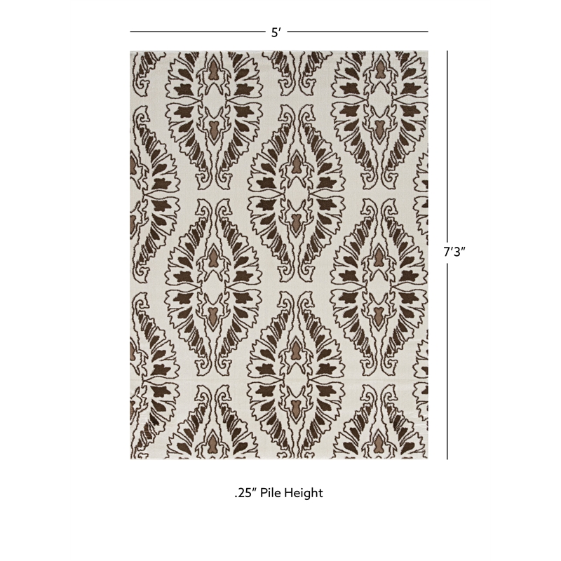 Linon Elegance Neice Power Loomed Polypropylene 5'x7'3