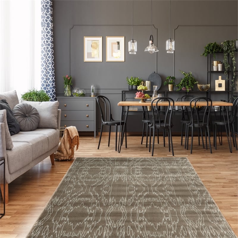 Linon Prisma Electric Machine Made Polypropylene 8'x10'4