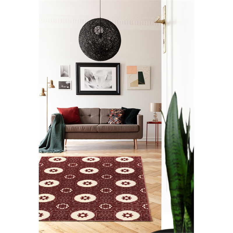 Linon Prisma Karma Machine Made Polypropylene 5'3