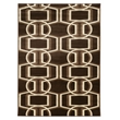Linon Roma Bridle Power Loomed Polypropylene 8'x10' Rug in Brown