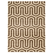 Linon Roma Tangent Power Loomed Polypropylene 8'x10' Rug in Ivory