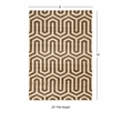 Linon Roma Tangent Power Loomed Polypropylene 8'x10' Rug in Ivory