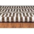 Linon Roma Zigzag Power Loomed Polypropylene 8'x10' Rug in Ivory