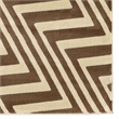 Linon Roma Zigzag Power Loomed Polypropylene 5'x7' Rug in Ivory