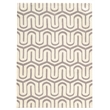 Linon Geo Sasha Hand Tufted Microfiber Polyester 5'x7' Rug in Gray