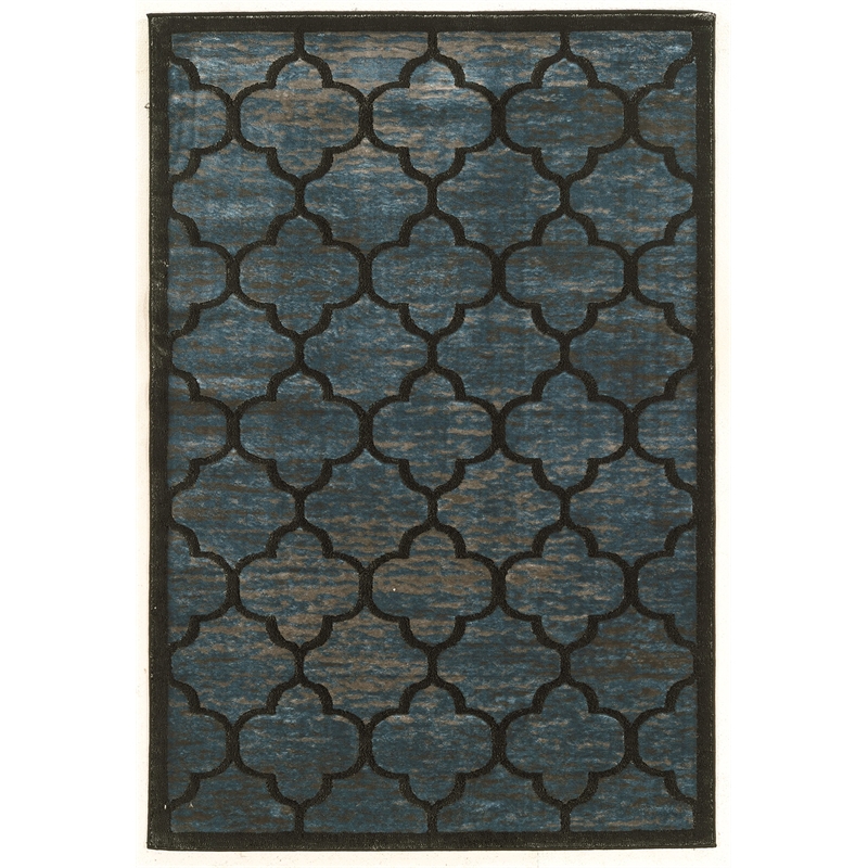 Linon Platinum Trellis Power Loomed Polyester 5'x7'6