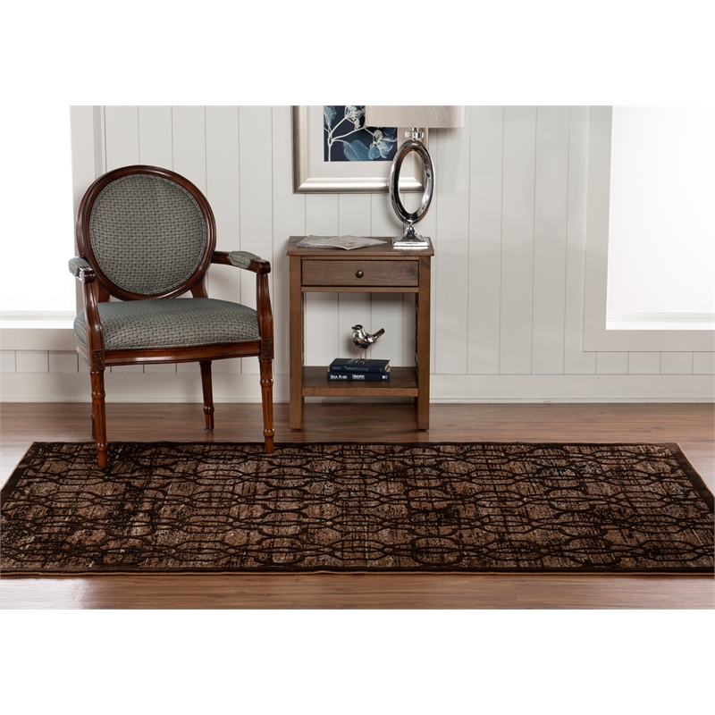 Linon Platinum Iron Gate Power Loomed Polyester 5'x7'6