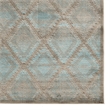 Linon Platinum SantaFe Power Loomed Polyester 8'x11' Rug in Blue