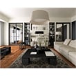 Linon Platinum RawIron Power Loomed Polyester 8'x11' Rug in Gray