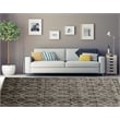 Linon Platinum RawIron Power Loomed Polyester 8'x11' Rug in Gray
