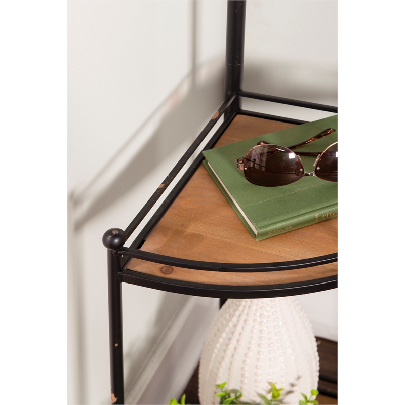 metal and wood coat rack