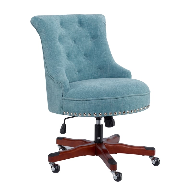 aqua blue desk chair