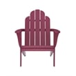 Linon Adirondack Sturdy Solid Acacia Wood Outdoor Chair in Red Stain
