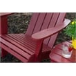 Linon Adirondack Sturdy Solid Acacia Wood Outdoor Chair in Red Stain