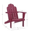 Linon Adirondack Sturdy Solid Acacia Wood Outdoor Chair in Red Stain