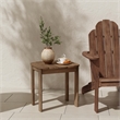 Linon Adirondack Solid Acacia Wood Outdoor Side Table in Acorn Brown Stain