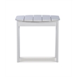 Linon Adirondack Sturdy Solid Acacia Wood Outdoor Side Table in White Stain