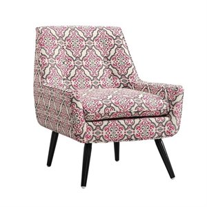 Accent Chair in Pink and Gray