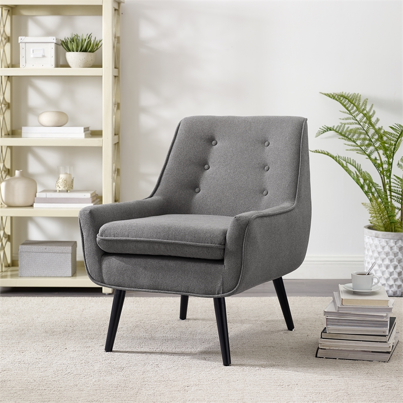 linon home linen upholstered chair