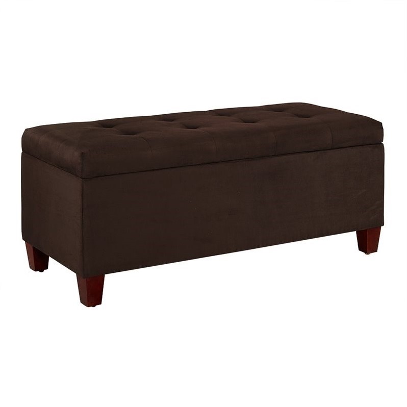 Shoe Storage Ottoman In Dark Brown 40602dbrn 01 Kd U Shoe Storage Ottoman In Dark Brown
