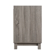 Linon Tracey Wood Filing Cabinet Compact Design with 2 Drawers in Gray Finish