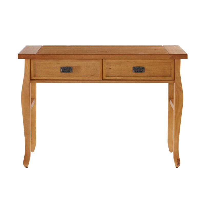 Linon Santa Fe Wood Console Table in Brown Cymax Business