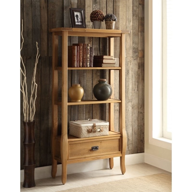 3 Shelf Bookcase in Antique Brown - 76062ANT01U