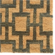 Linon Jute Soumak Hand Woven Hemp 8'x11' Rug in Beige and Slate