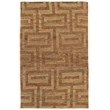 Linon Jute Soumak Hand Woven Hemp 8'x11' Rug in Beige and Russet