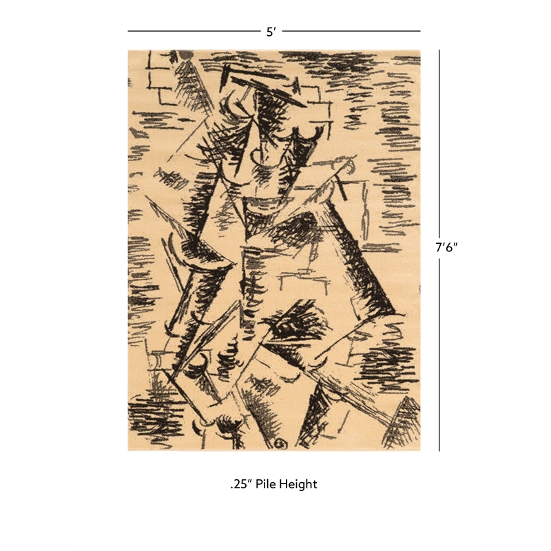 Linon Masters Sprinter Power Loomed Polypropylene 5'x7'6