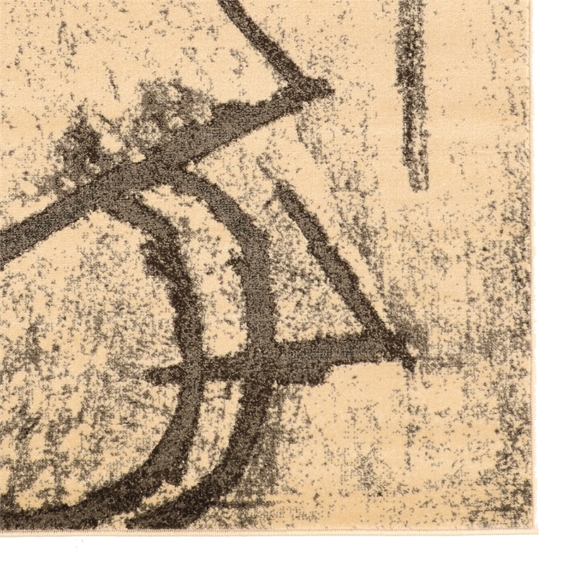 Linon Masters Dial Power Loomed Polypropylene 5'x7'6