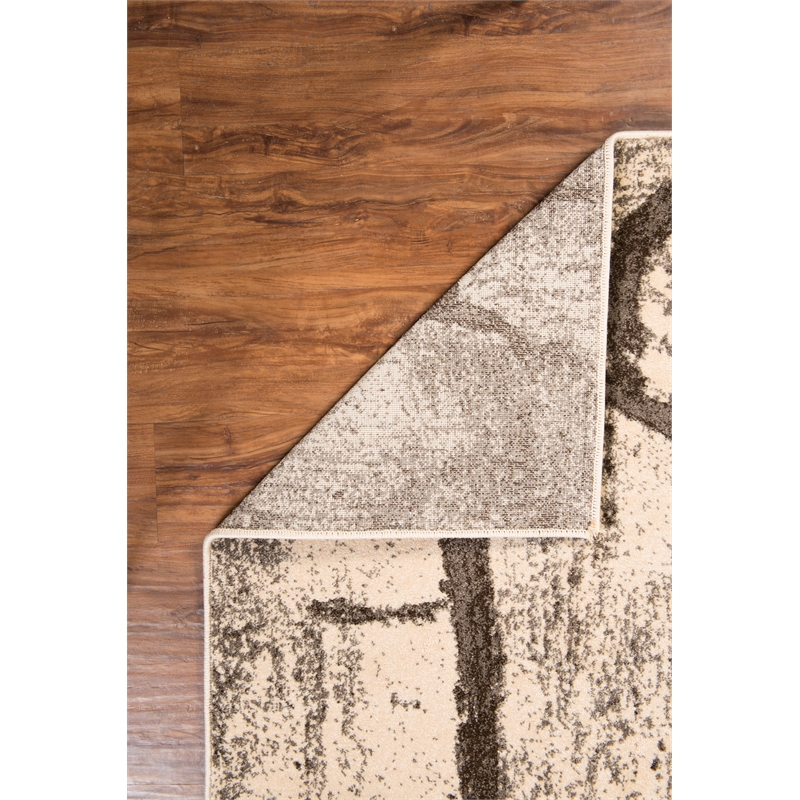 Linon Masters Dial Power Loomed Polypropylene 5'x7'6