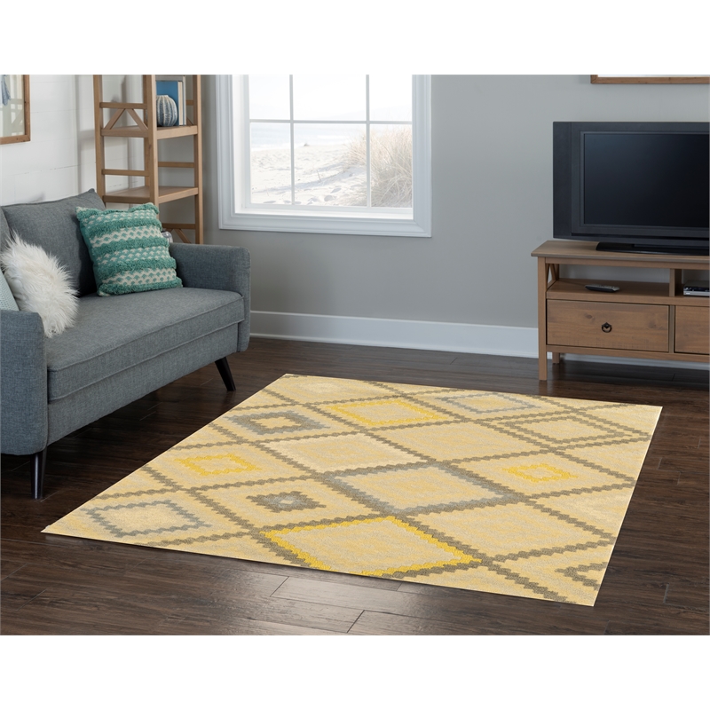 Linon Aspire Stitch Hand Tufted Wool 60