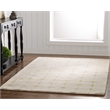Linon Aspire Pane Hand Tufted Wool 8'x11' Rug in Ivory